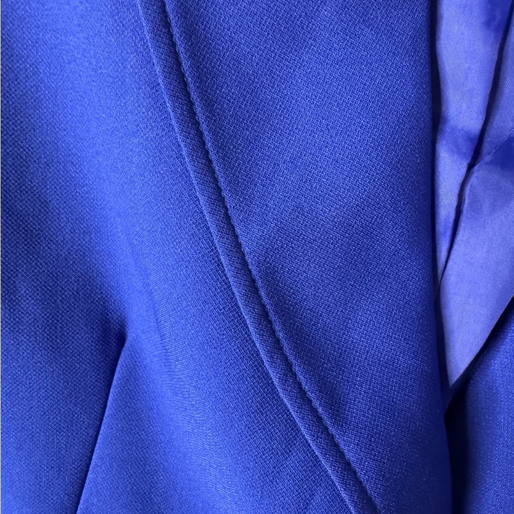 Tahari Royal Blue Single-Button Blazer Great Condition Office Tailored Size 6 - Picture 6 of 6
